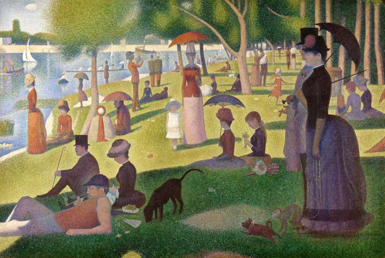 Georges Seurat Sunday Afternoon of the Island of La Grande Jatte (mk09) china oil painting image
